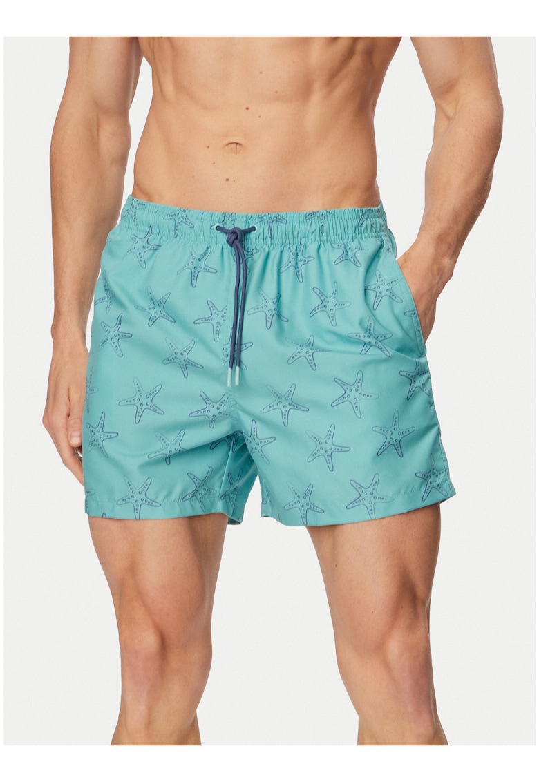 Pantaloni scurti de baie barbati - verde - uscare rapida - poliester
