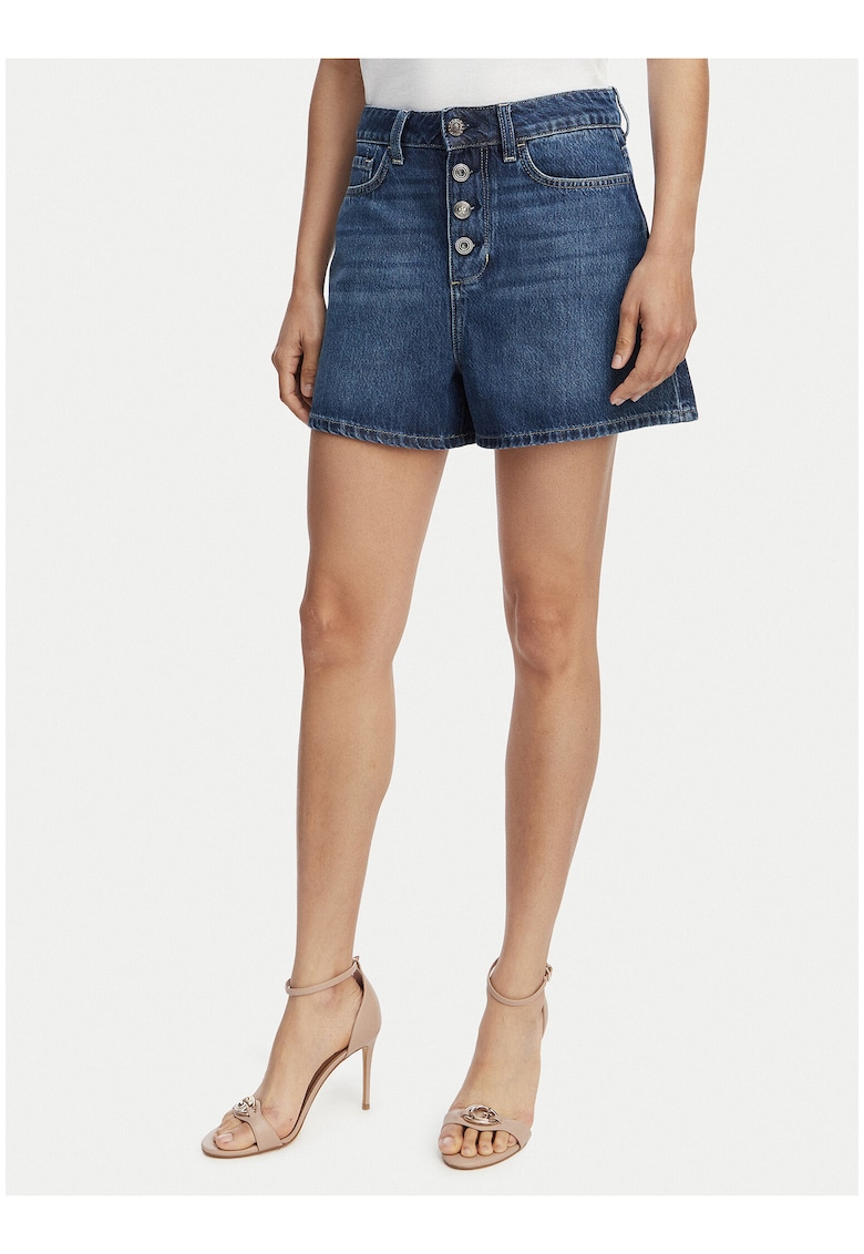 dama - denim - talie inalta - albastru - bumbac si lyocell - Albastru
