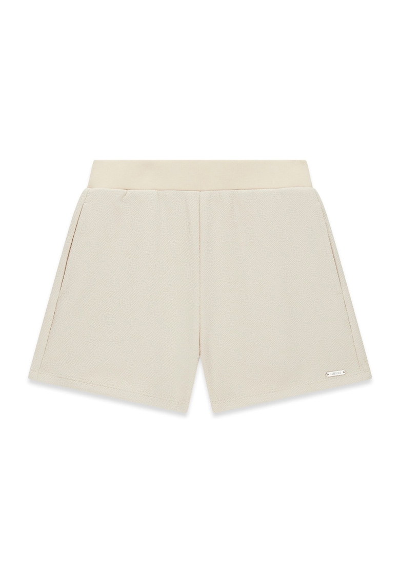 Pantaloni scurti fete - bej - material sintetic - croiala regulara