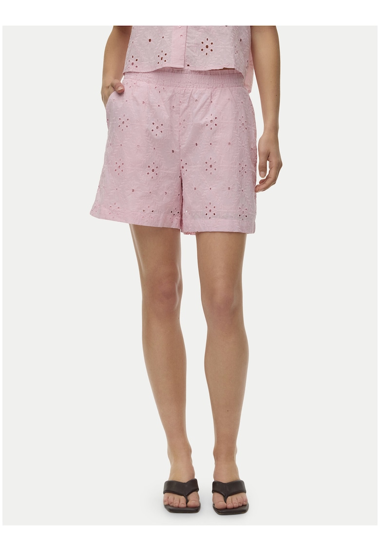Pantaloni scurti dama - regular fit - bumbac organic - Roz