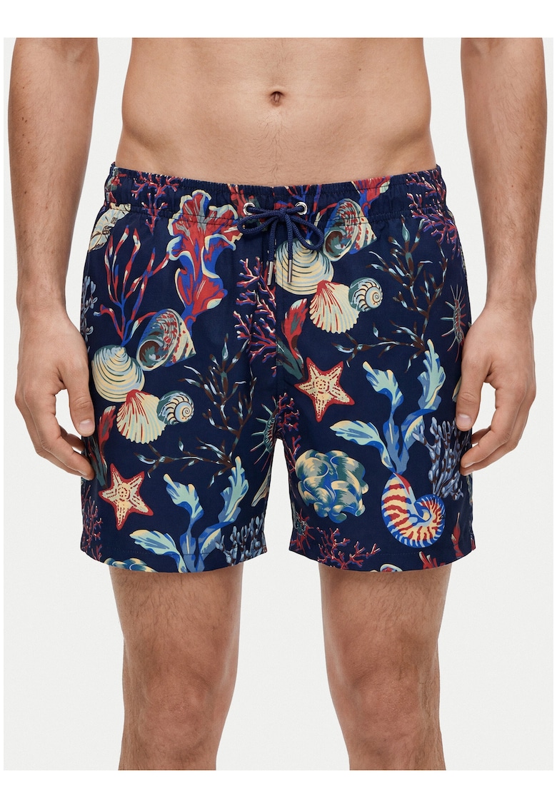 Pantaloni scurti de baie barbati - multicolor - poliester reciclat
