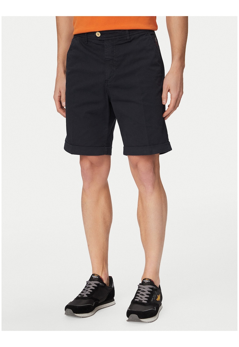 Pantaloni scurti Barbati - bumbac - casual - Alb/Albastru