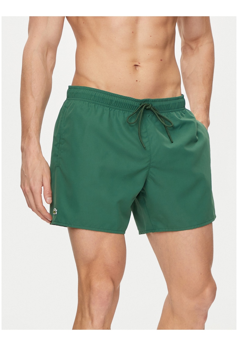 Pantaloni scurti de baie barbati - verde - poliester reciclat - croiala regular