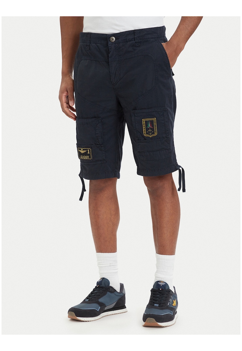 Pantaloni barbati - Regular Fit - alb si albastru - bumbac - set de sorturi