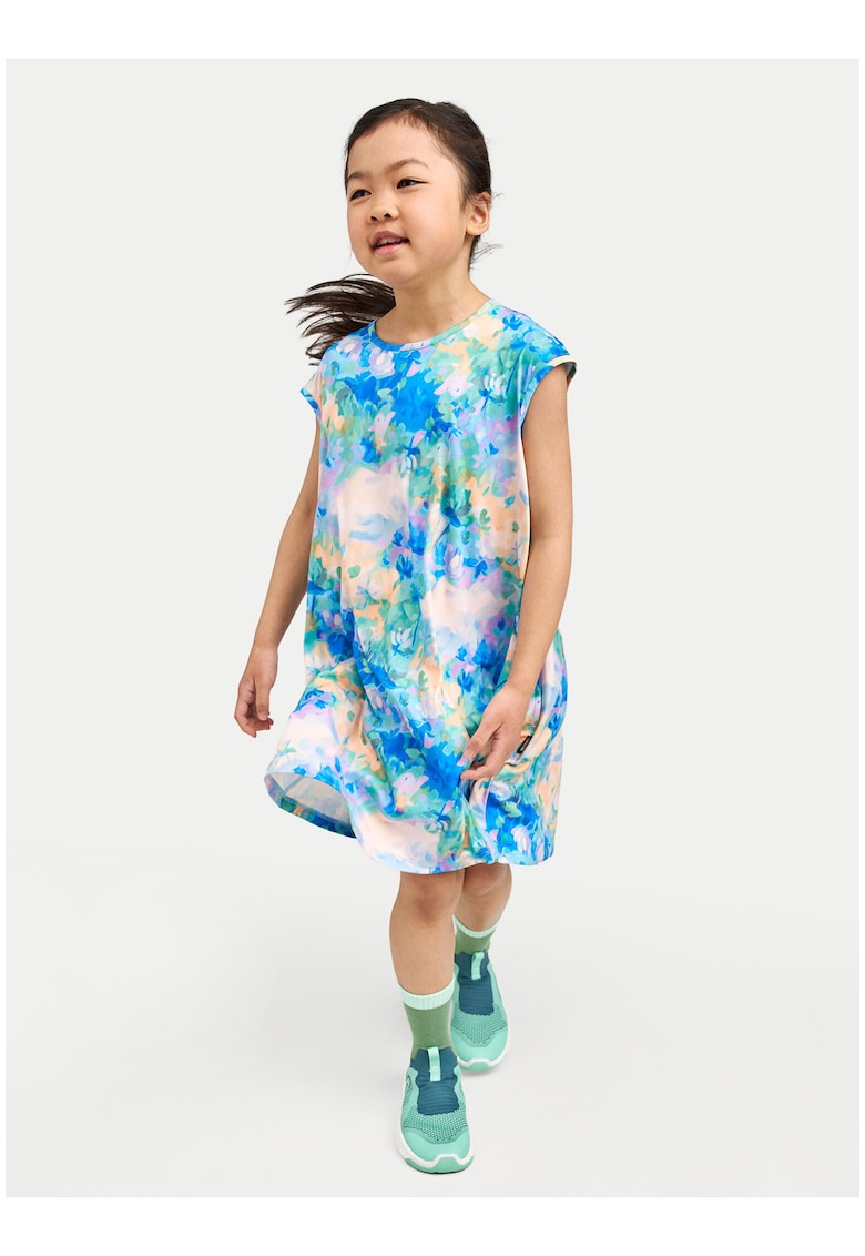 Rochie de vara pentru fete - albastru - casual - poliester