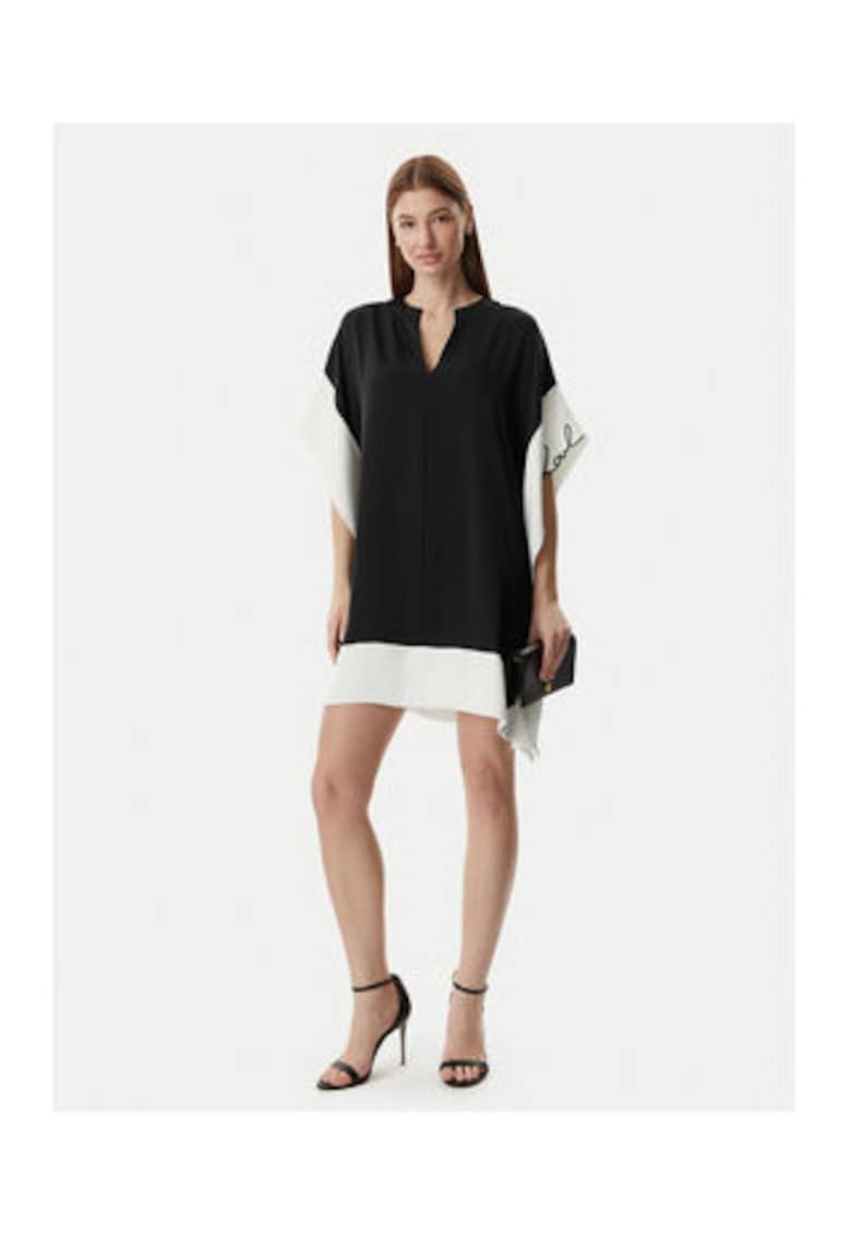 Rochie plaja - Alb/Negru