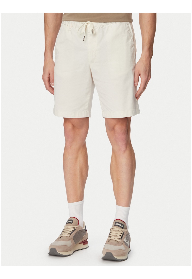 Pantaloni scurti barbati - casual - bej - bumbac