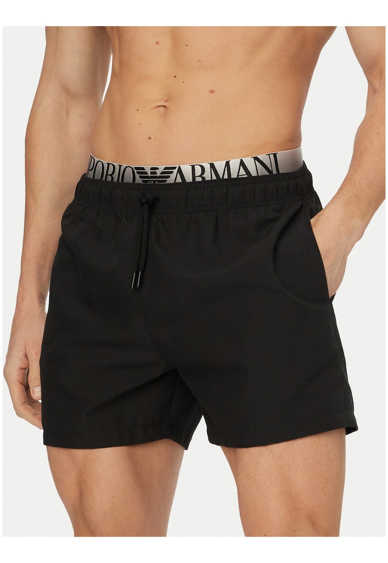 Pantaloni scurti sport Barbati - negru - poliester