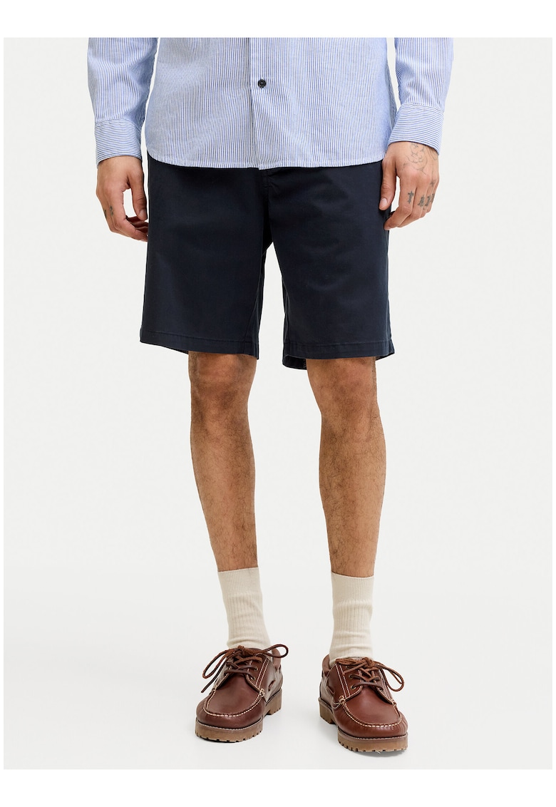 Pantaloni barbati - casual - bleumarin - bumbac organic