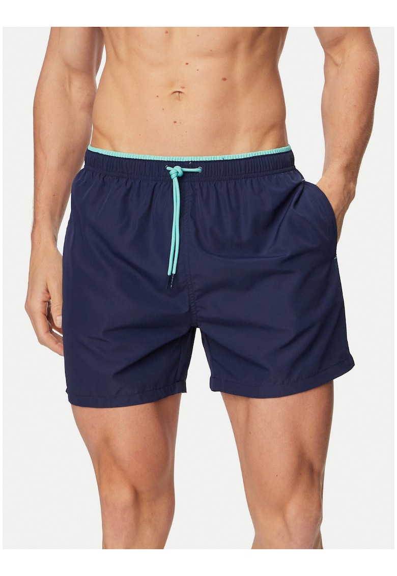 Pantaloni scurti de baie barbati - bleumarin - poliester - uscare rapida