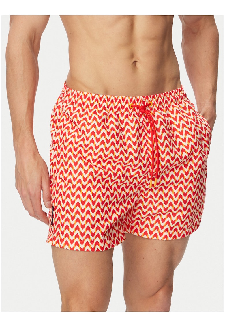 Pantaloni scurti de baie barbati - multicolor - poliester - uscare rapida