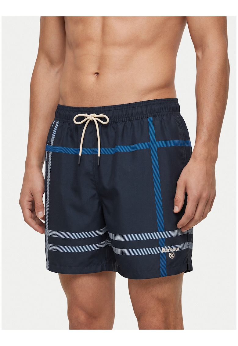 Pantaloni scurti de baie barbati - poliester - croiala regular - Albastru