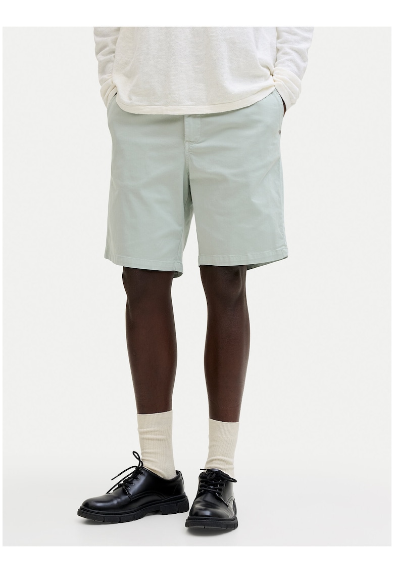 Pantaloni scurti barbati - casual - albastru - bumbac organic