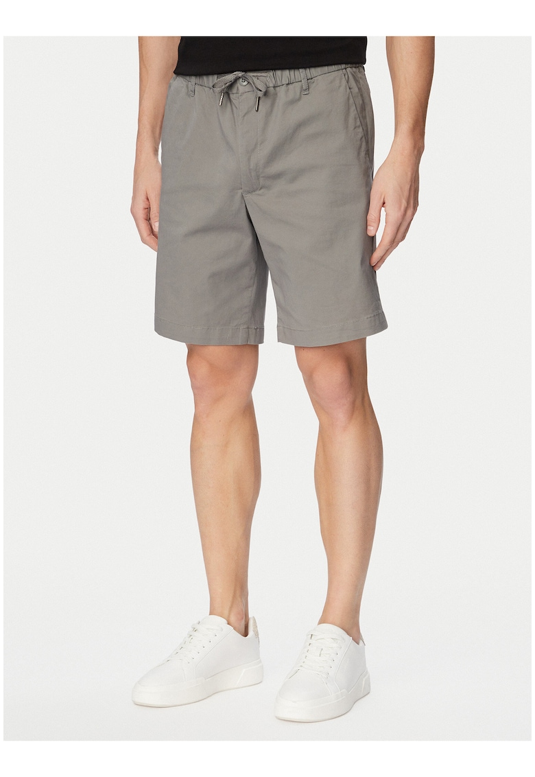 Pantaloni scurti barbati - casual - bumbac - Gri