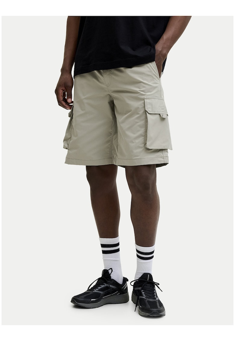 Pantaloni scurti barbati - casual - verde - poliester