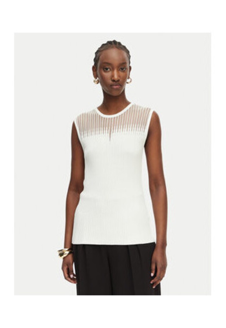 Bluza dama - alb - casual - viscoza|poliester|poliamida - Alb