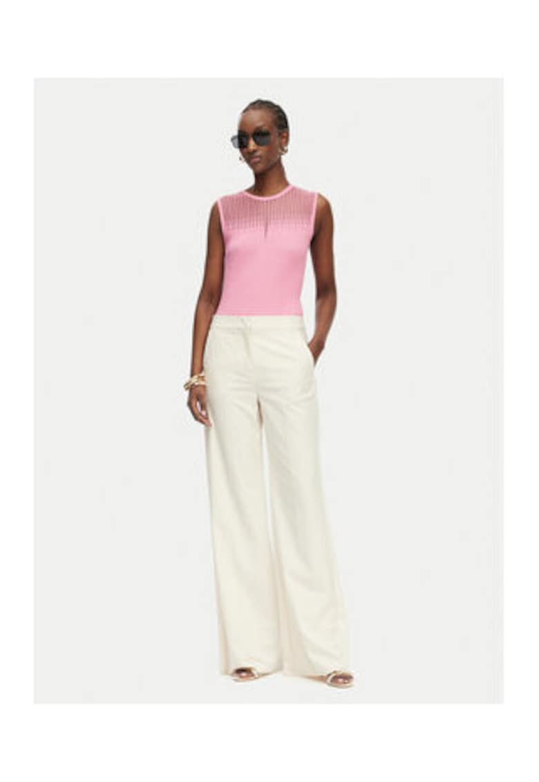 Bluza dama - roz - casual - viscoza|poliester|poliamida