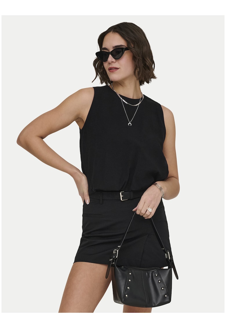 Bluza dama - neagra - viscoza - croiala lejera