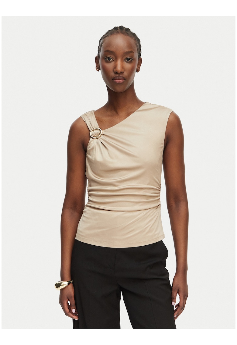 Top dama - casual - bej - viscoza