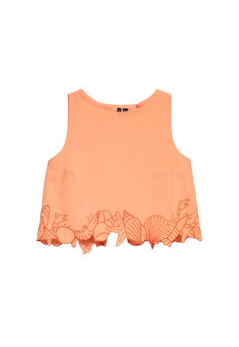 Bluza dama - portocalie - bumbac organic - casual