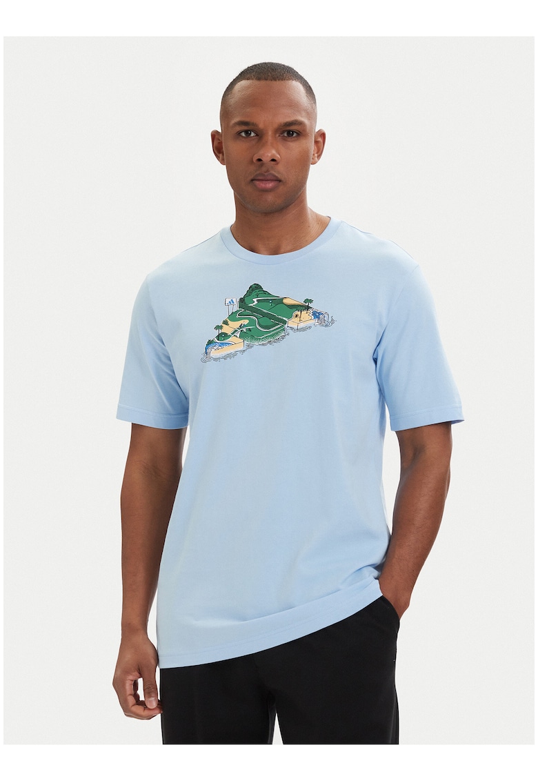 Tricou albastru - bumbac - Albastru