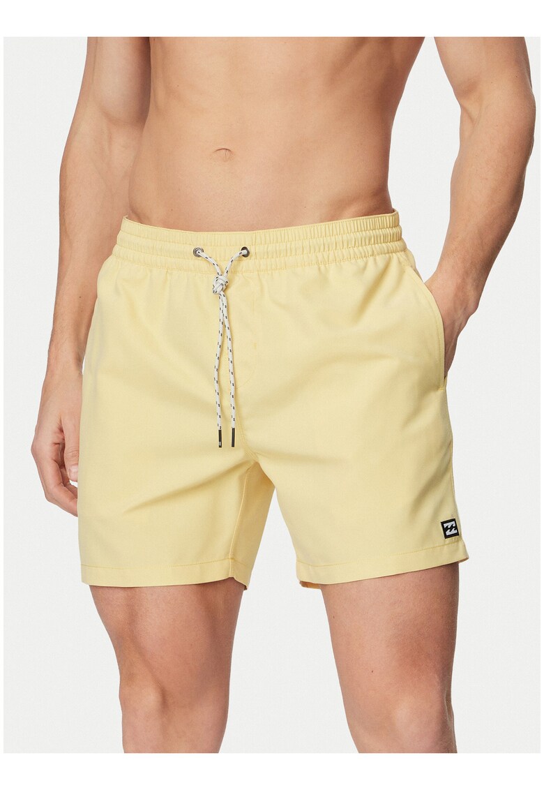 Pantaloni scurti de baie barbati - galben - poliester
