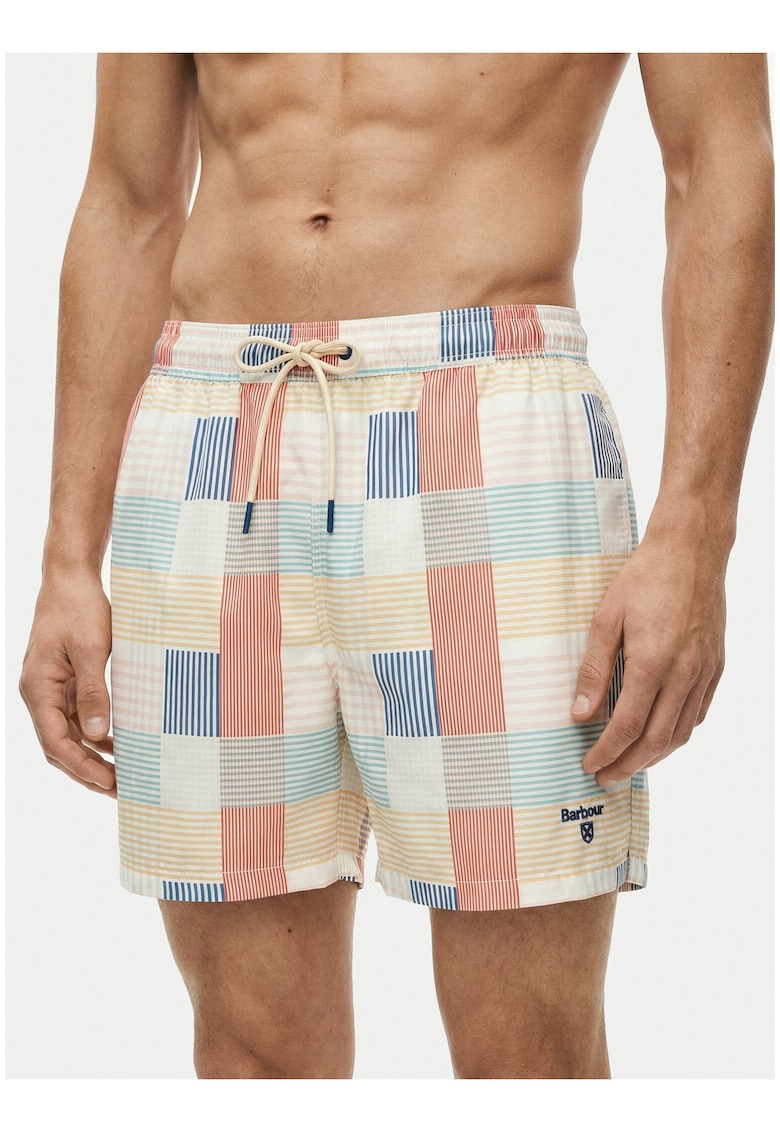 Pantaloni scurti de baie barbati - multicolor - poliester - croiala regular