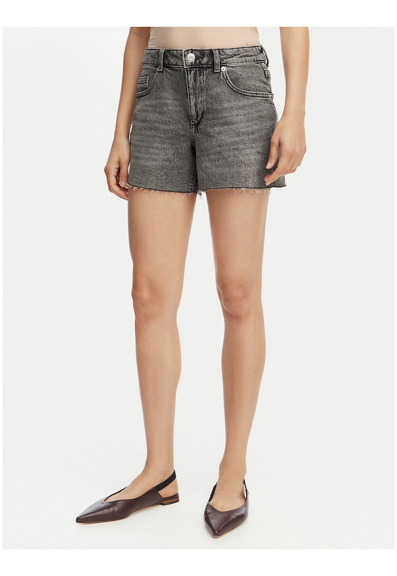 Pantaloni scurti - Regular Fit - gri - bumbac - set versatil