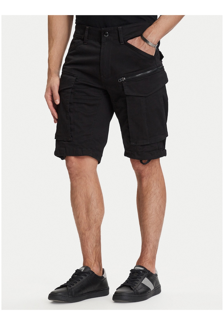 Pantaloni scurti barbati - G-Star Raw - casual - negru - bumbac organic - relaxat -