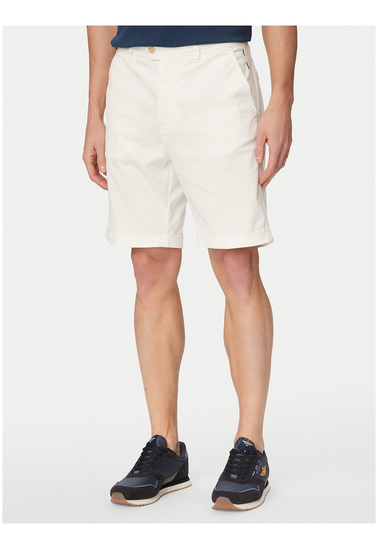 Pantaloni scurti Barbati - bumbac - casual - Alb