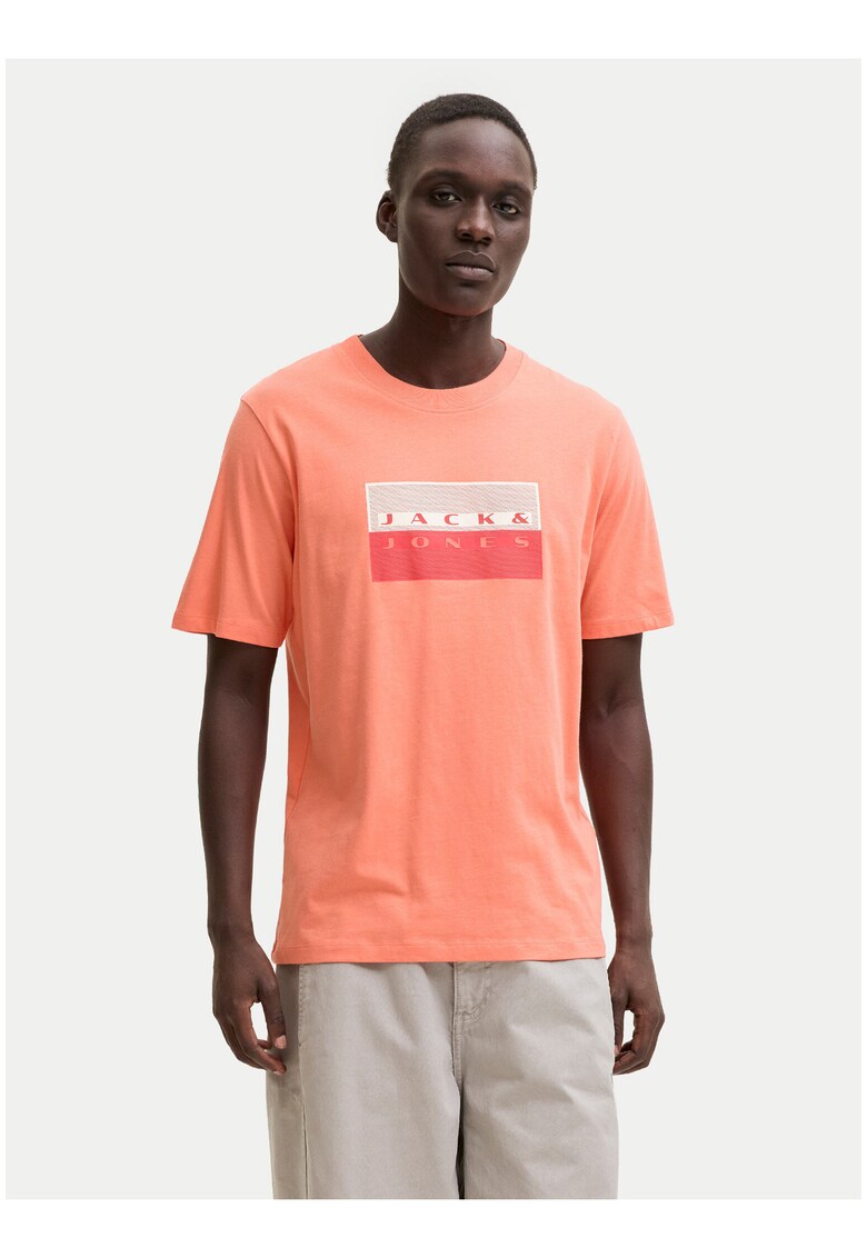 Tricou barbati - roz - bumbac organic - croiala regular fit