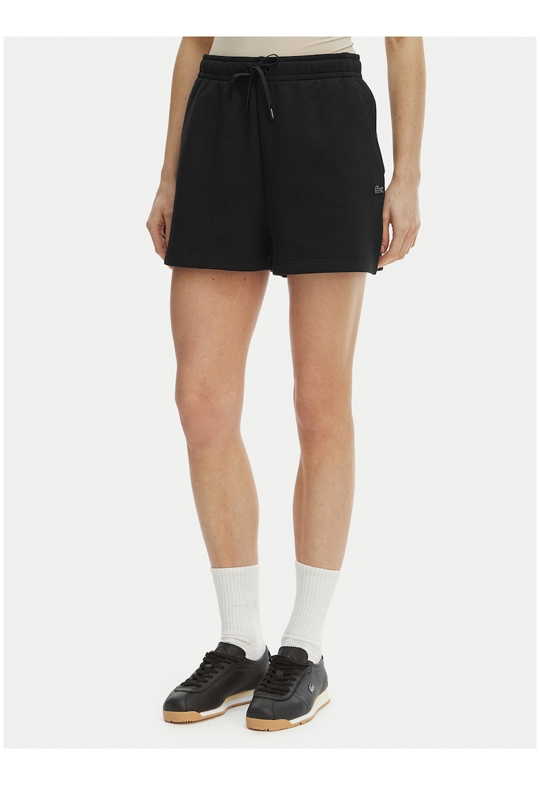 Pantaloni scurti sport Dama - negru - bumbac/poliester