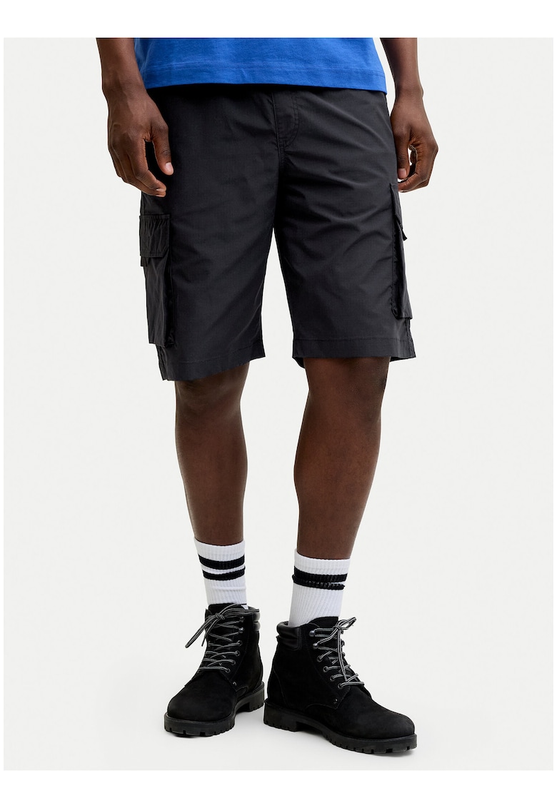 Pantaloni barbati - casual - negru - poliester