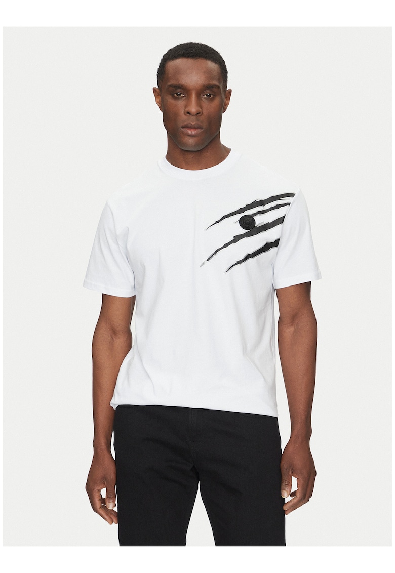 Tricou Barbatesc - Alb - regular fit - bumbac -