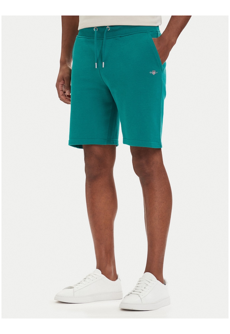 Pantaloni scurti sport Barbati - Verde - bumbac