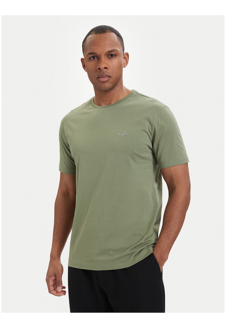 Tricou barbati verde - bumbac - croiala regular fitdwqfwqd