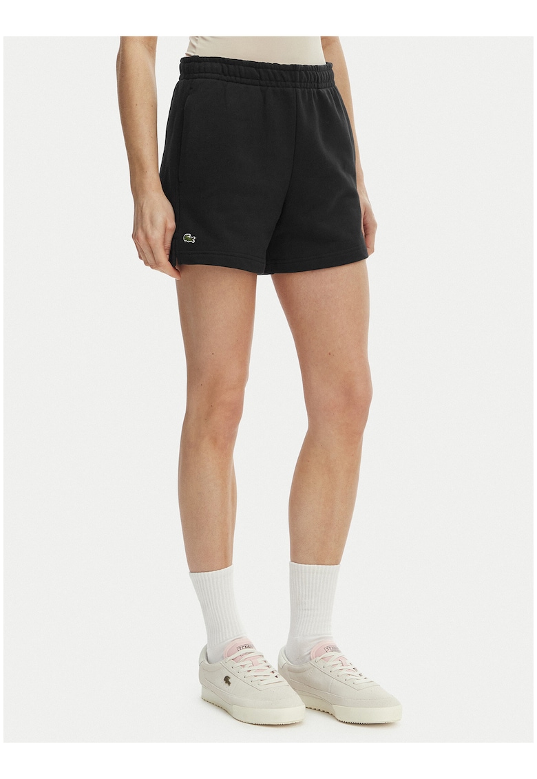 Pantaloni scurti sport dama - negru - bumbac