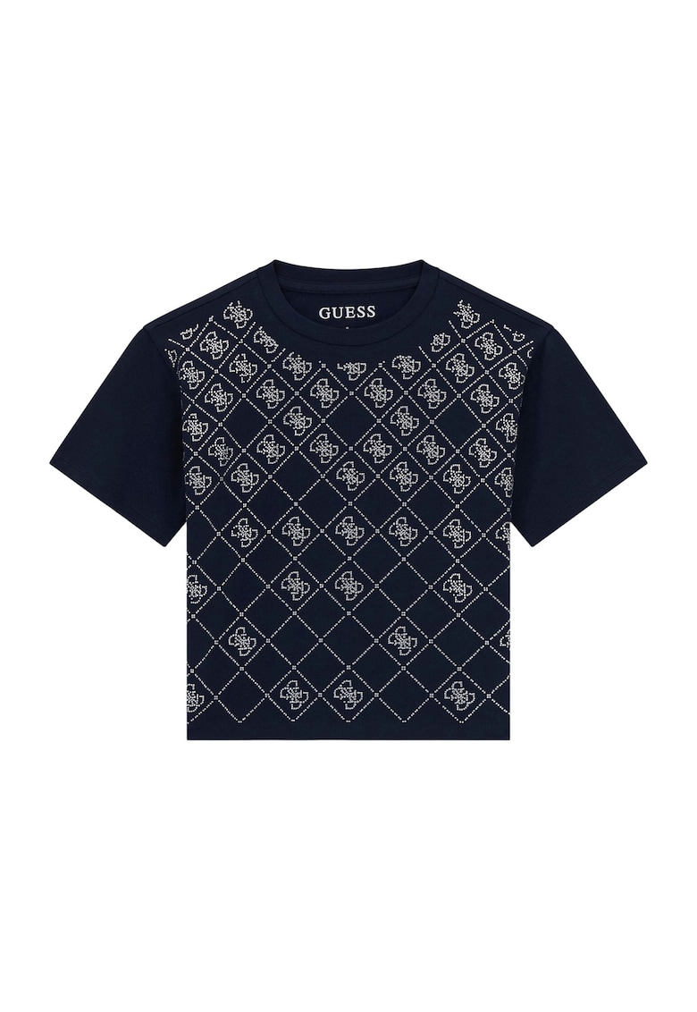 Tricou copii - crop - albastru - bumbac -