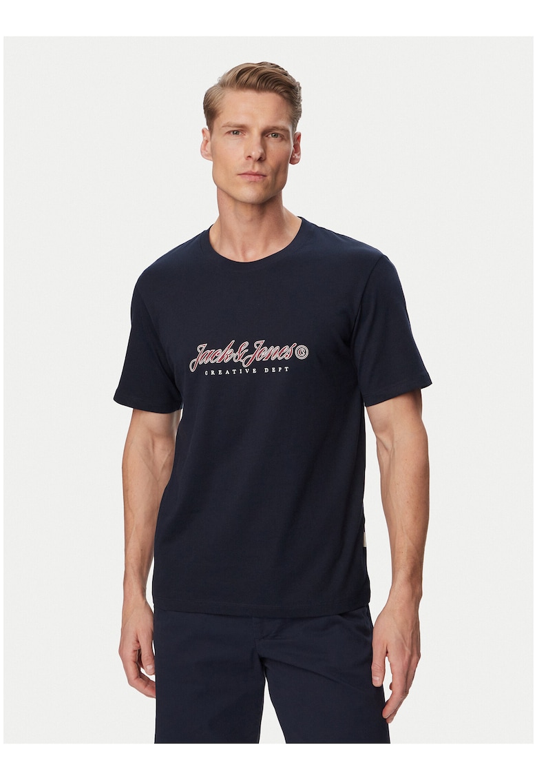 Tricou barbati - albastru - bumbac organic - regular fit