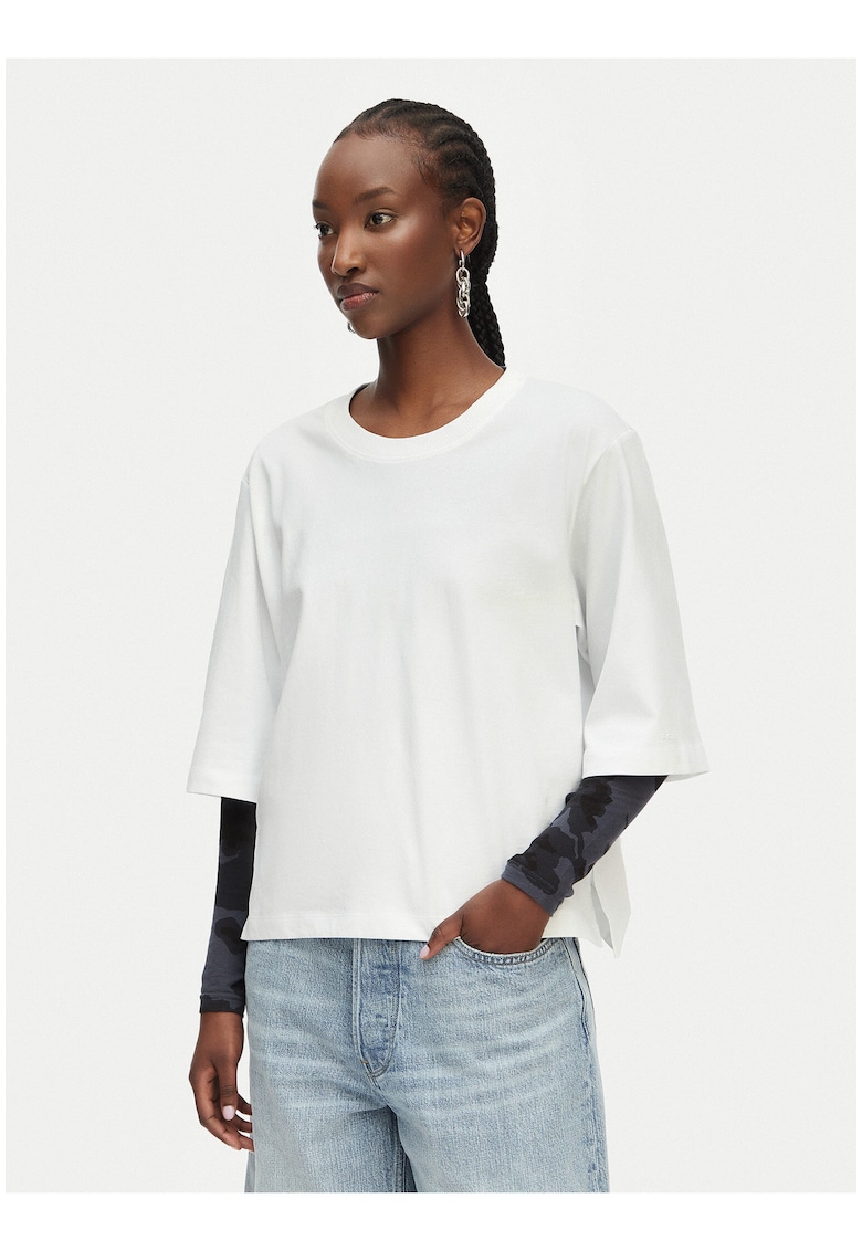 Tricou dama - alb - bumbac organic