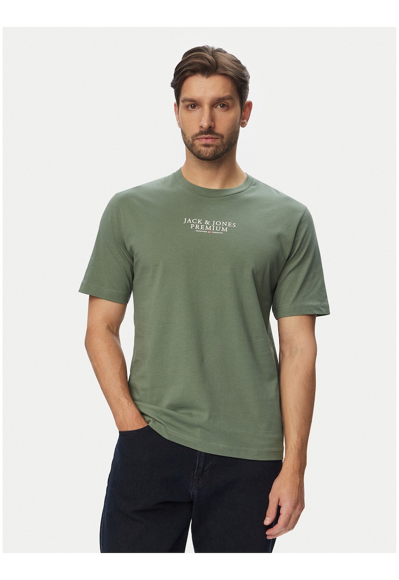 Tricou barbati - verde - bumbac - regular fit