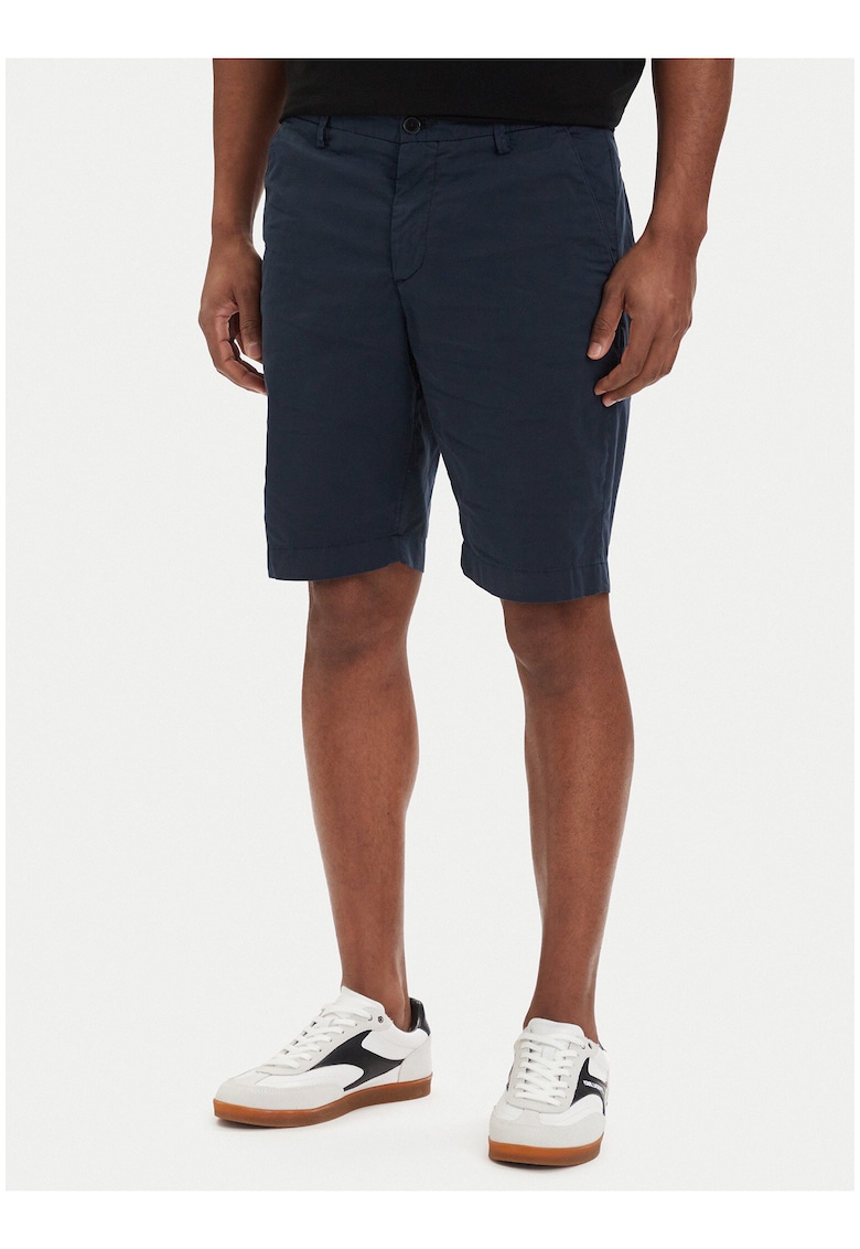Pantaloni scurti barbati - casual - bumbac - Alb/Negru/Albastru