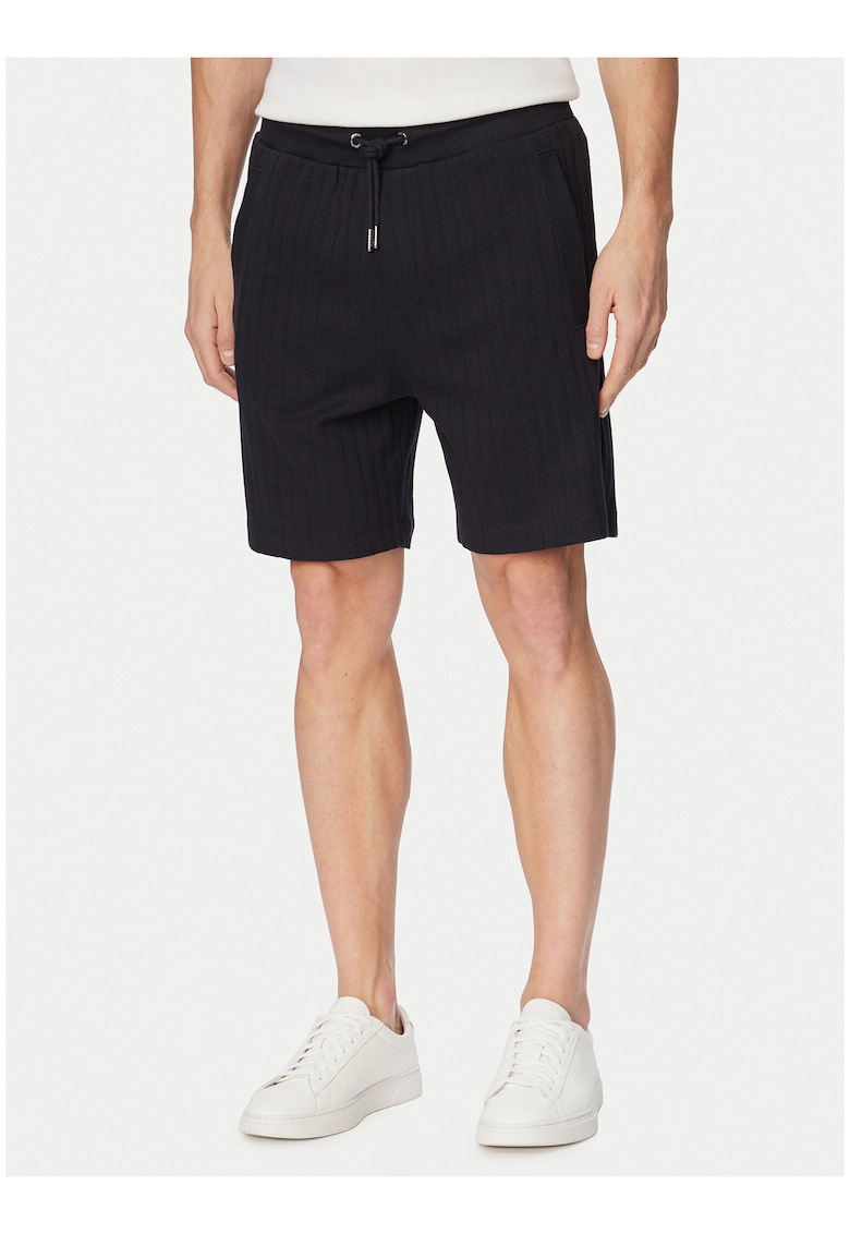 Pantaloni scurti barbati - casual - bleumarin - bumbac