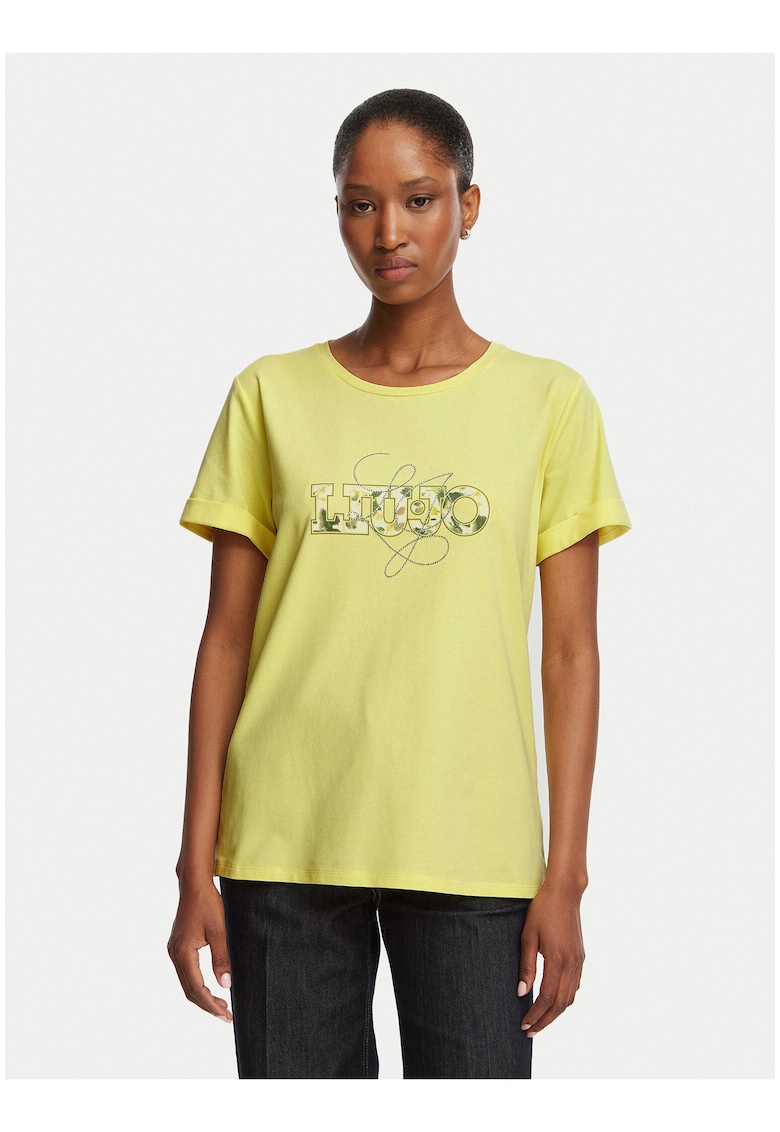 Tricou dama - galben - bumbac - Galben