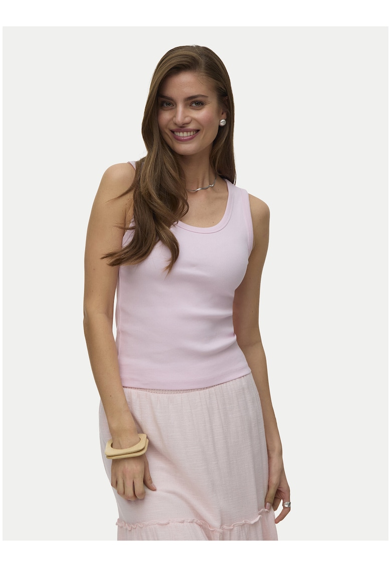 Top Dama - Roz - bumbac organic - Roz