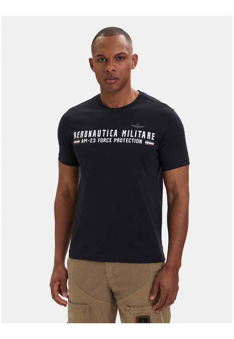 Tricou Barbati - Bleumarin - bumbac - imprimeu grafic
