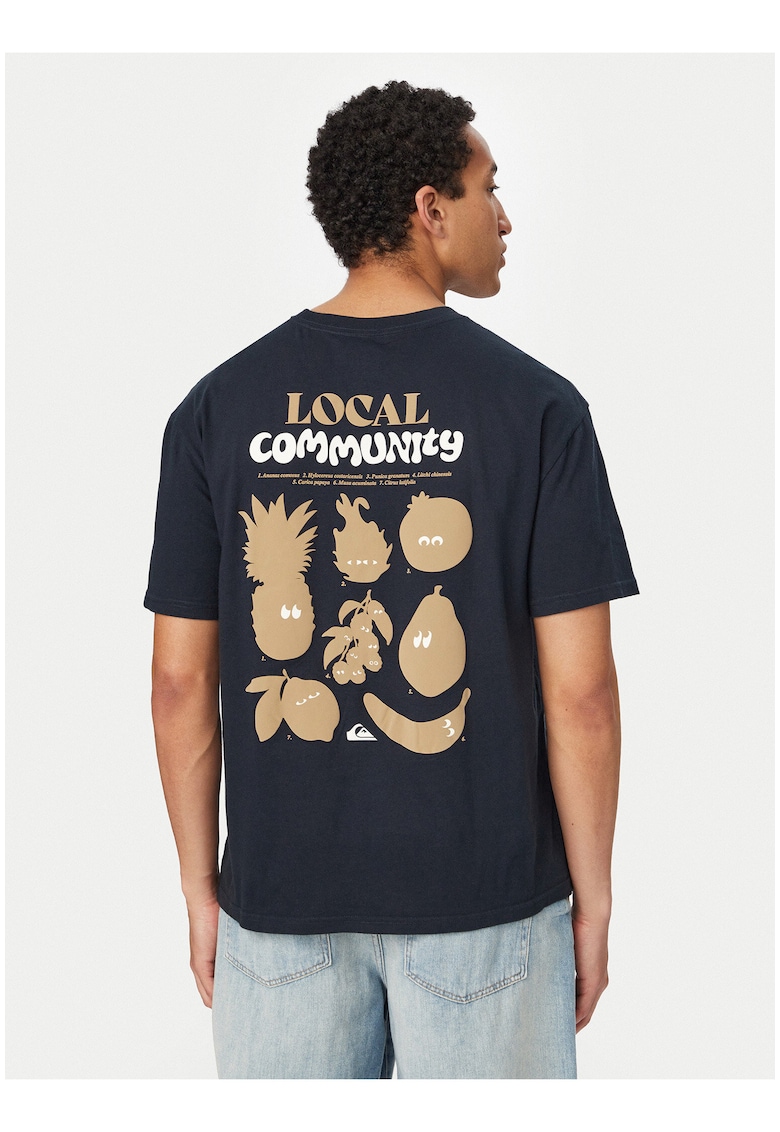 Tricou barbati - negru - bumbac - imprimeu grafic