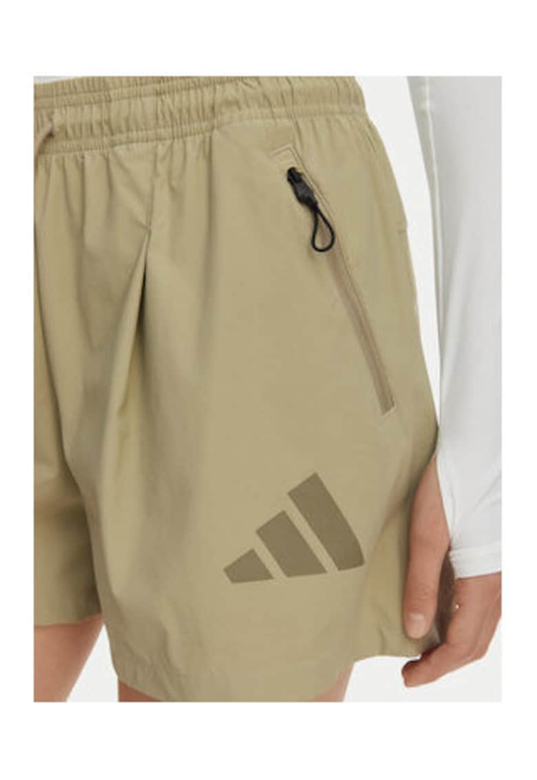 Pantaloni scurti sport dama - verde - poliamida reciclata - elastan -