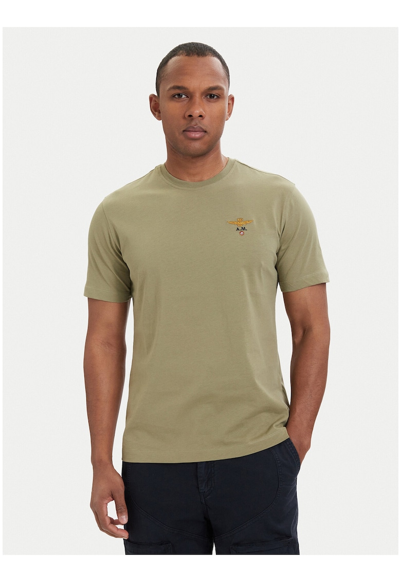 Tricou Barbati - Verde - bumbac - regular fit