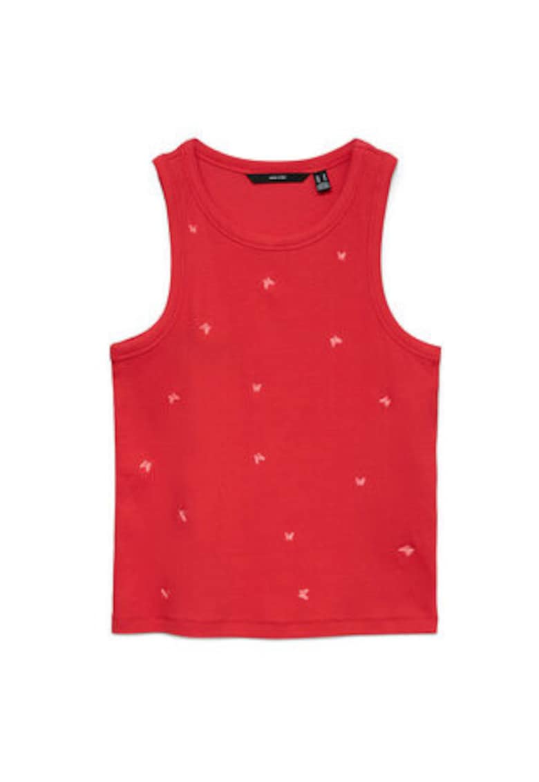 Top dama - rosu - bumbac organic - Rosu